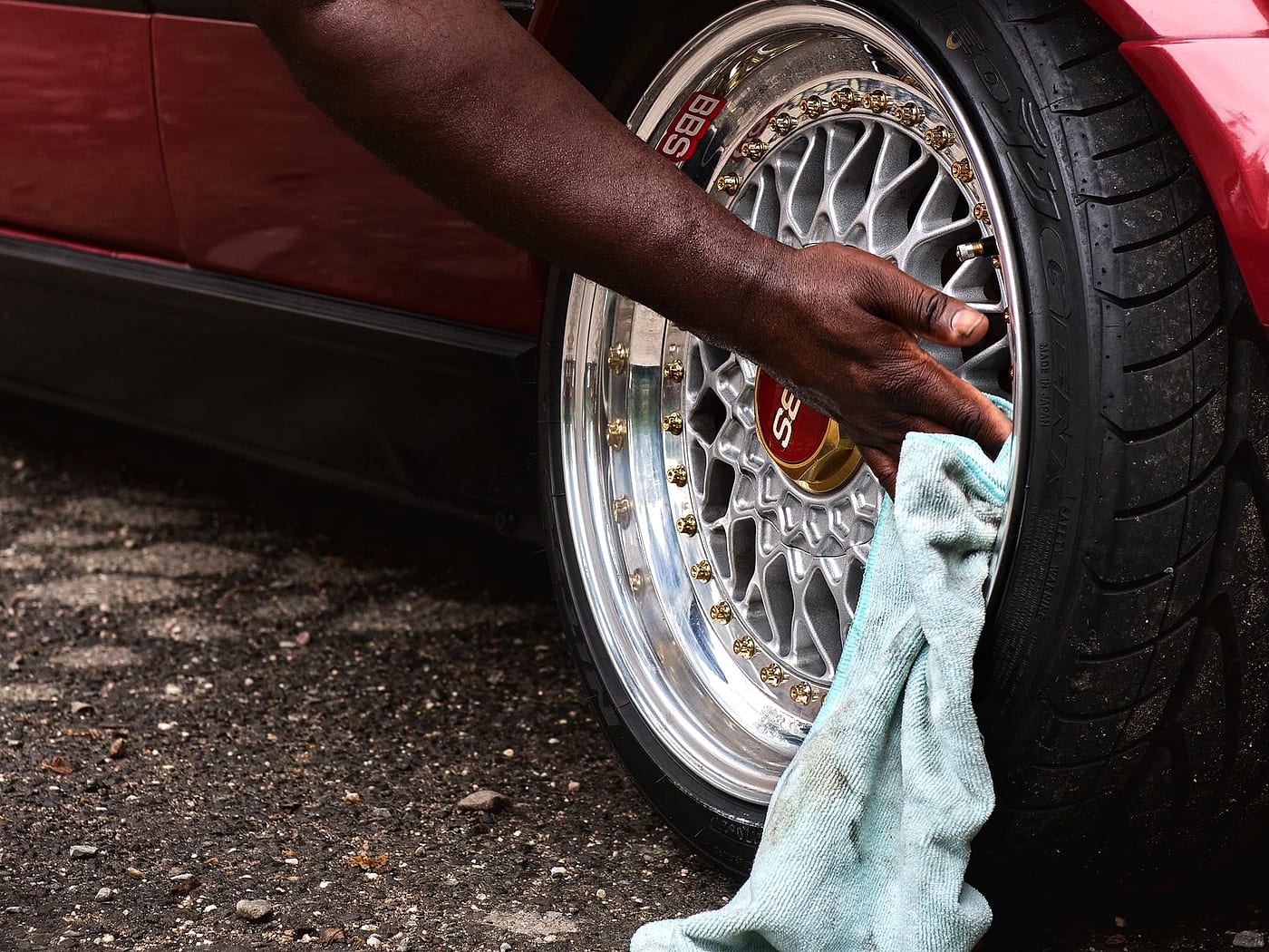 Wheels detailed by hand by Rob's Mobile Detailing, Bristol